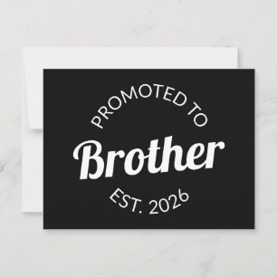 Promoted To Brother Est. 2026 I Postcard