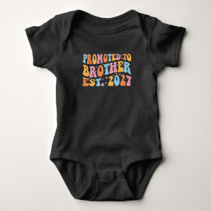 Promoted To Brother Est 2027 Big Brother Baby Bodysuit