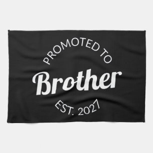 Promoted To Brother Est 2027 Big Brother I Tea Towel