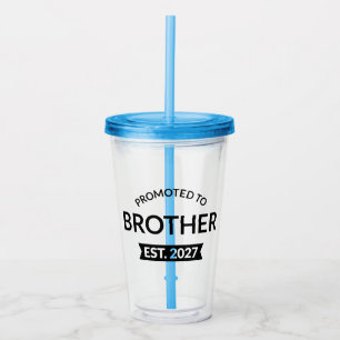 Promoted To Brother Est 2027 Big Brother II Acrylic Tumbler