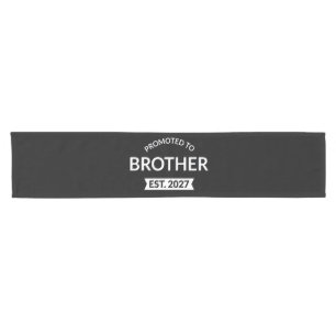 Promoted To Brother Est 2027 Big Brother II Short Table Runner