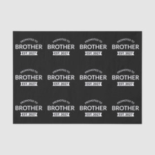 Promoted To Brother Est 2027 Big Brother II Tissue Paper