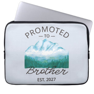 Promoted To Brother Est 2027 Big Brother VI Laptop Sleeve