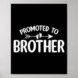 Promoted To Brother Funny Pregnancy Announcement B Poster