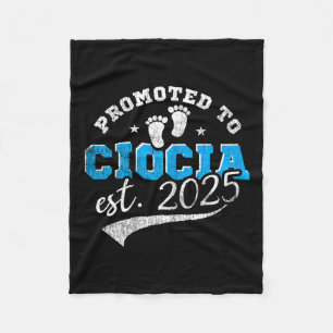 Promoted To Ciocia 2025 New Lish Aunt Vintage Fleece Blanket