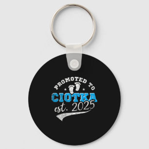 Promoted To Ciotka 2025 New Lish Aunt Vintage Key Ring