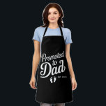 Promoted To Dad EST 2025 Funny Soon To Be Dad Apron<br><div class="desc">Promoted To Dad EST 2025 Funny Soon To Be Dad</div>