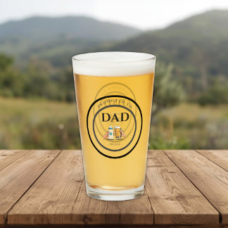 Promoted to Dad Est 2026 Beer Glass Gift