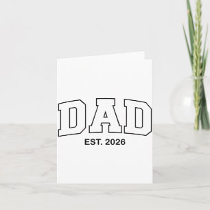 Promoted To Dad Est 2026 Daddy  Card