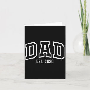 Promoted To Dad Est 2026 Daddy To Be Gifts First T Card