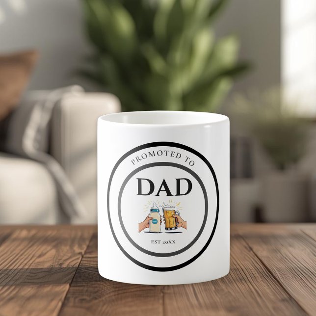 Promoted to Dad Est 2026 Funny Gift Coffee Mug (Creator Uploaded)