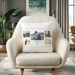 Promoted to Dad Photo Collage – Personalize Cushion