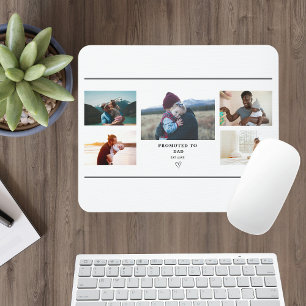 Promoted to Dad Photo Collage – Personalized Mouse Pad