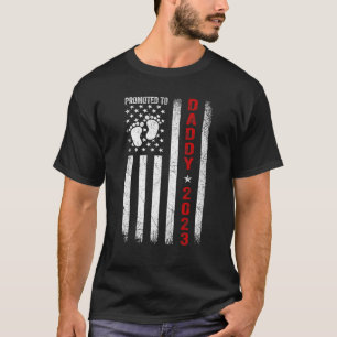 Promoted To Daddy 2023 First Time Father's Day New T-Shirt