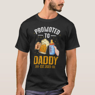 Promoted To Daddy 2023 First Time Fathers New Dad T-Shirt