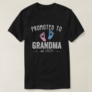Promoted To Daddy 2025 First Time Fathers Day T-Shirt