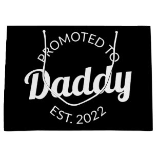 Promoted To Daddy Est. 2022 I Large Gift Bag