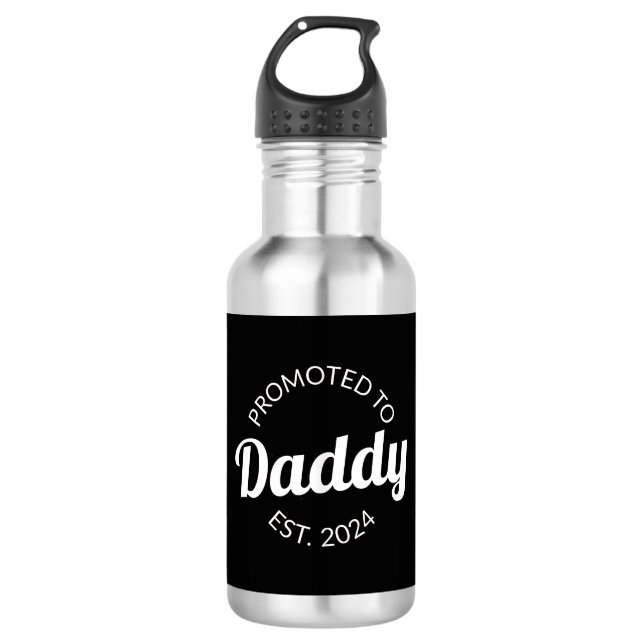 Promoted To Daddy Est. 2024 I 532 Ml Water Bottle (Front)