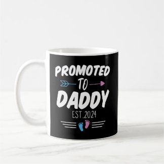 Promoted To Daddy Est 2024 Soon To Be Daddy First  Coffee Mug