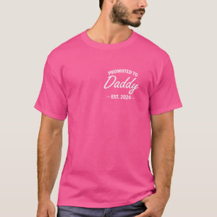 Promoted To Daddy Est. 2024 Soon To Be New Dad Fat T-Shirt