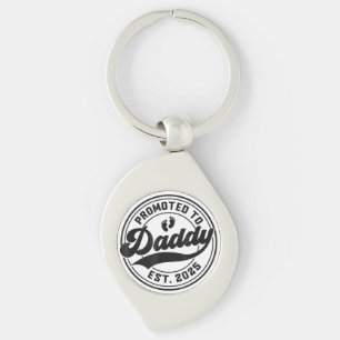Promoted to Daddy Est 2025 Dad to Be Gifts New Dad Key Ring