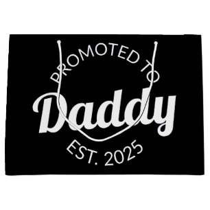 Promoted To Daddy Est. 2025 I Large Gift Bag