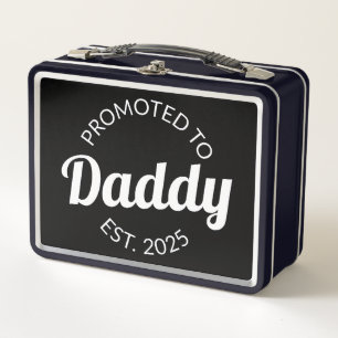 Promoted To Daddy Est. 2025 I Metal Lunch Box