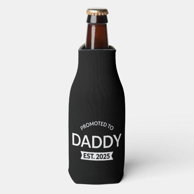 Promoted To Daddy Est. 2025 II Bottle Cooler (Bottle Front)