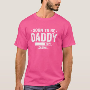 Promoted To Daddy Est 2025 Soon To Be Daddy Father T-Shirt