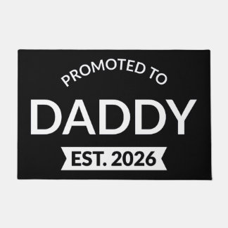 Promoted To Daddy Est. 2026 II Doormat