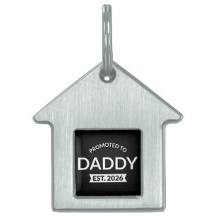 Promoted To Daddy Est. 2026 II Pet ID Tag