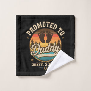 Promoted to Daddy Est 2026 Wash Cloth