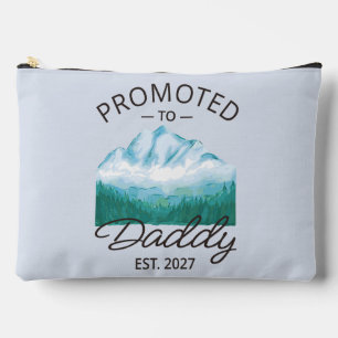 Promoted To Daddy Est 2027 New Dad Announcement VI Accessory Pouch