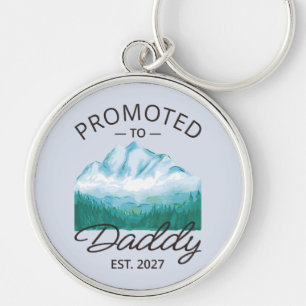 Promoted To Daddy Est 2027 New Dad Announcement VI Key Ring