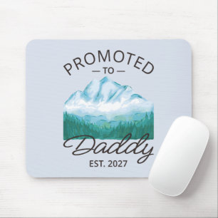 Promoted To Daddy Est 2027 New Dad Announcement VI Mouse Pad