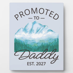 Promoted To Daddy Est 2027 New Dad Announcement VI Plaque