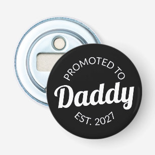 Promoted To Daddy Est 2027 New Dad Baby Shower I Bottle Opener