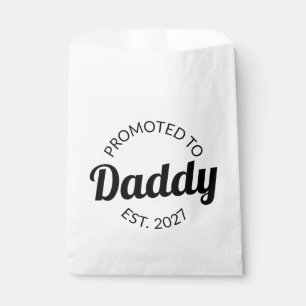Promoted To Daddy Est 2027 New Dad Baby Shower I Favour Bags