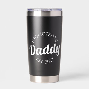 Promoted To Daddy Est 2027 New Dad Baby Shower I Insulated Tumbler