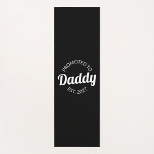 Promoted To Daddy Est 2027 New Dad Baby Shower I Yoga Mat