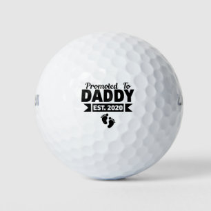 Promoted to daddy father's day gift golf balls
