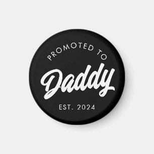 Promoted to Daddy New Dad Gift Fathers Day Magnet