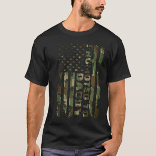 Promoted to Daddy Patriotic USA American Flag men T-Shirt