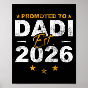 Promoted to dadi 2026 funny new grandma reveal poster
