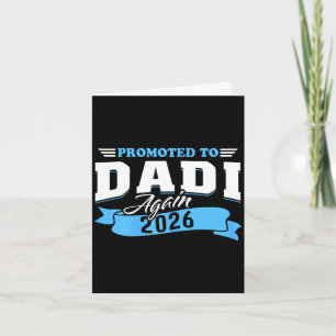 Promoted to dadi again 2026 grandma 2nd time 26 card