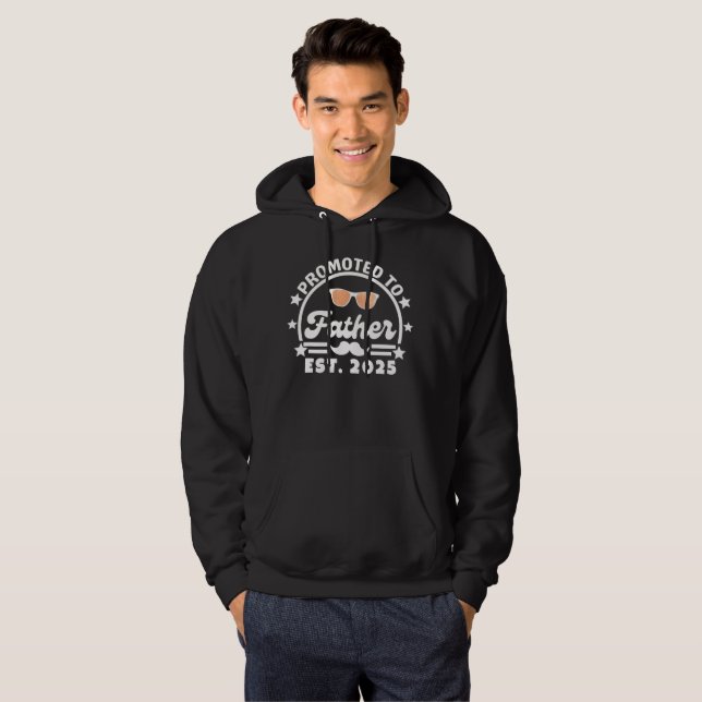 Promoted to Father Est. 2025 - New Dad Hoodie (Front Full)