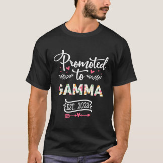 Promoted To Gamma 2023 Cute Pregnancy Announcement T-Shirt