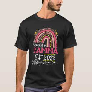 Promoted To Gamma Est 2022 Rainbow Mother's Day T-Shirt