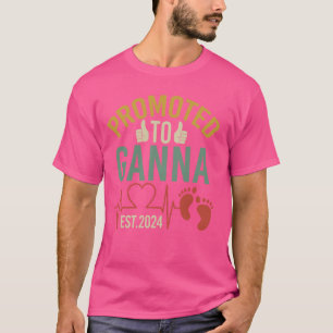 Promoted To Ganna Est 2024 First Time Grandma To B T-Shirt
