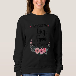 Promoted To Gigi Again 2023 Pregnancy Announcement Sweatshirt